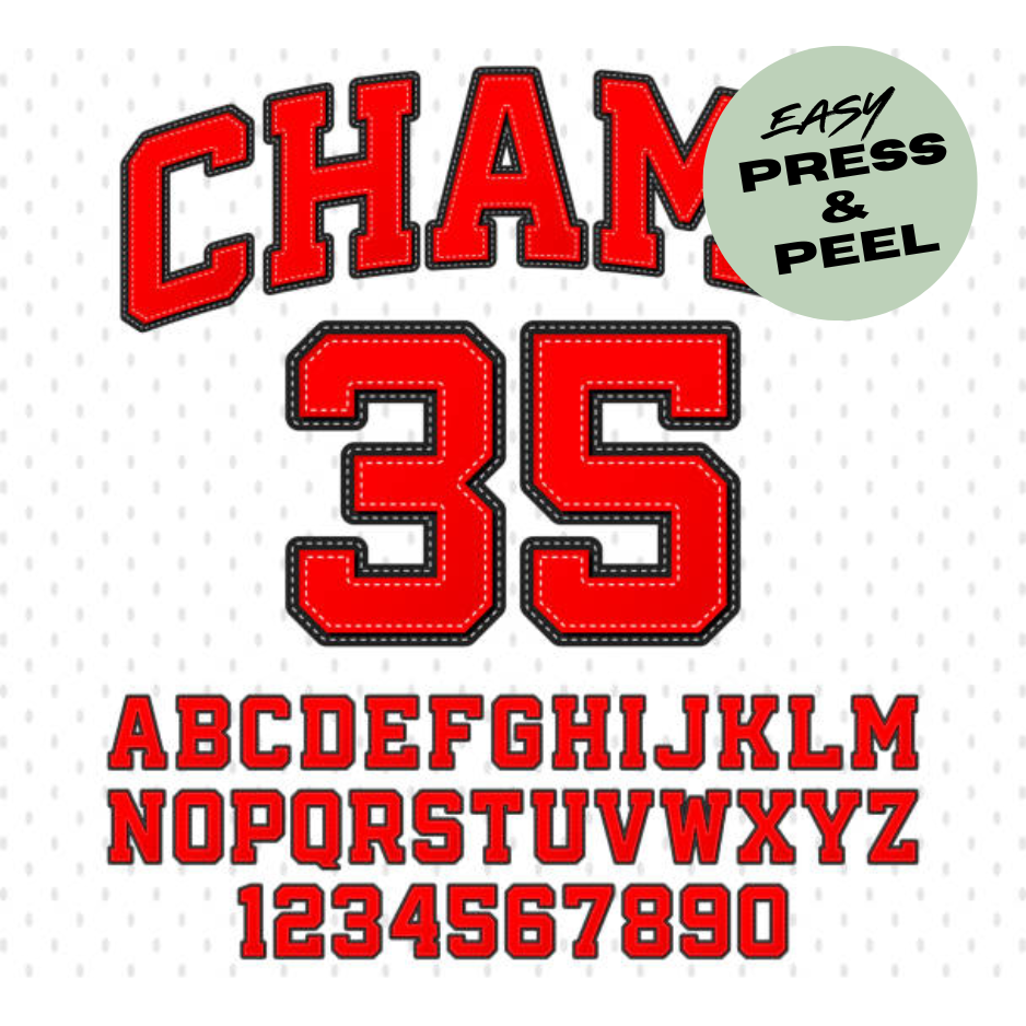 DTF Name and Number Heat Transfers NZ