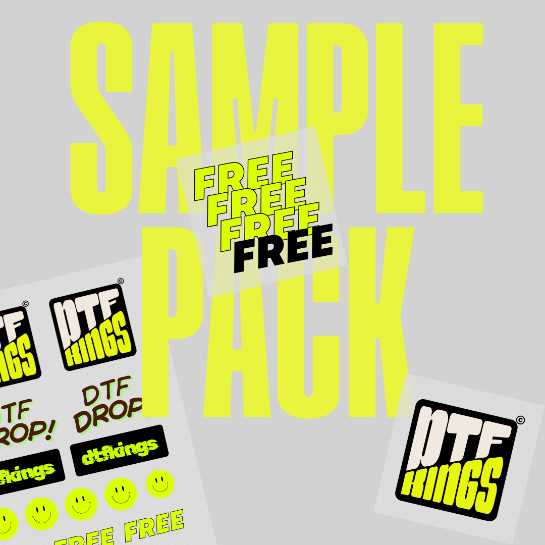 DTF transfers sample packs, custom dtf transfers nz